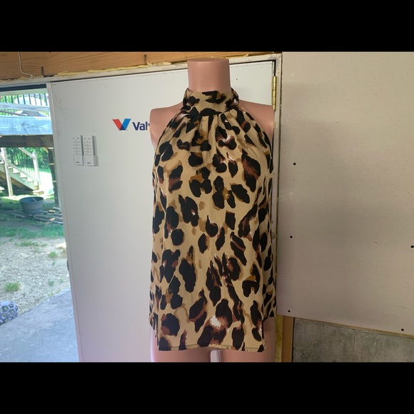 ❣️SALE 3/$25❣️ PLUS SZ Leopard Backless Sexy Halter NWT - Picture 5 of 12